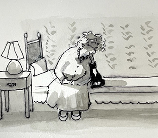 Illustration from Mrs. Potts Finds Thanksgiving